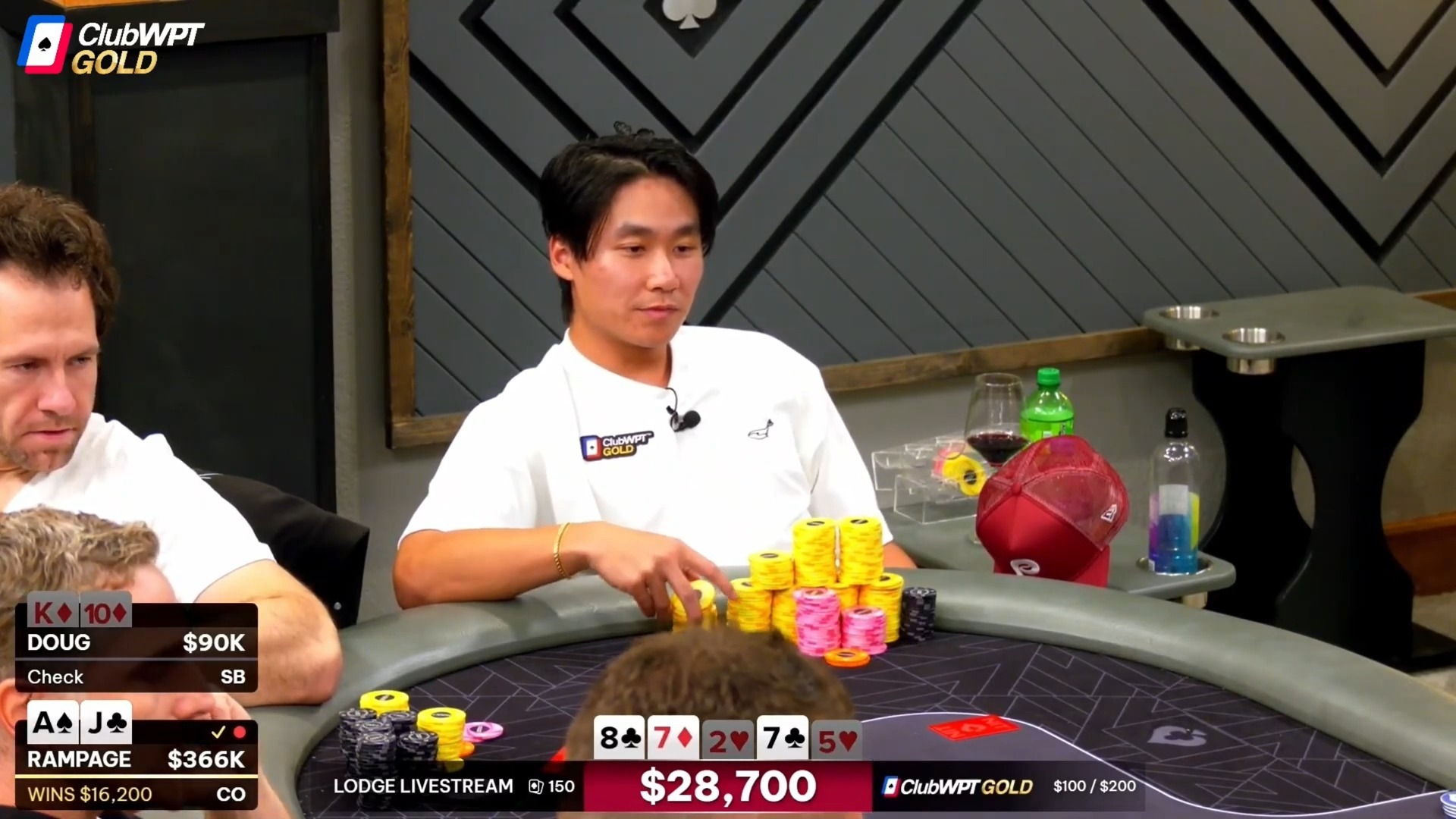明知对手已经成顺你的set8能否跟注？ Lodge Live 第1季第5集 德州扑克