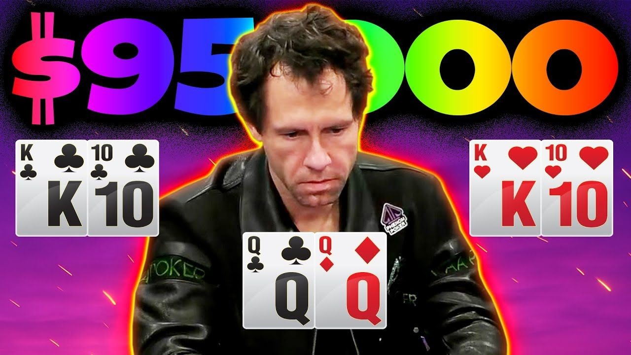 扑克经典综艺《HCL》精彩集锦：野人 QQ 大战 AA，干出 $95,000 底池！