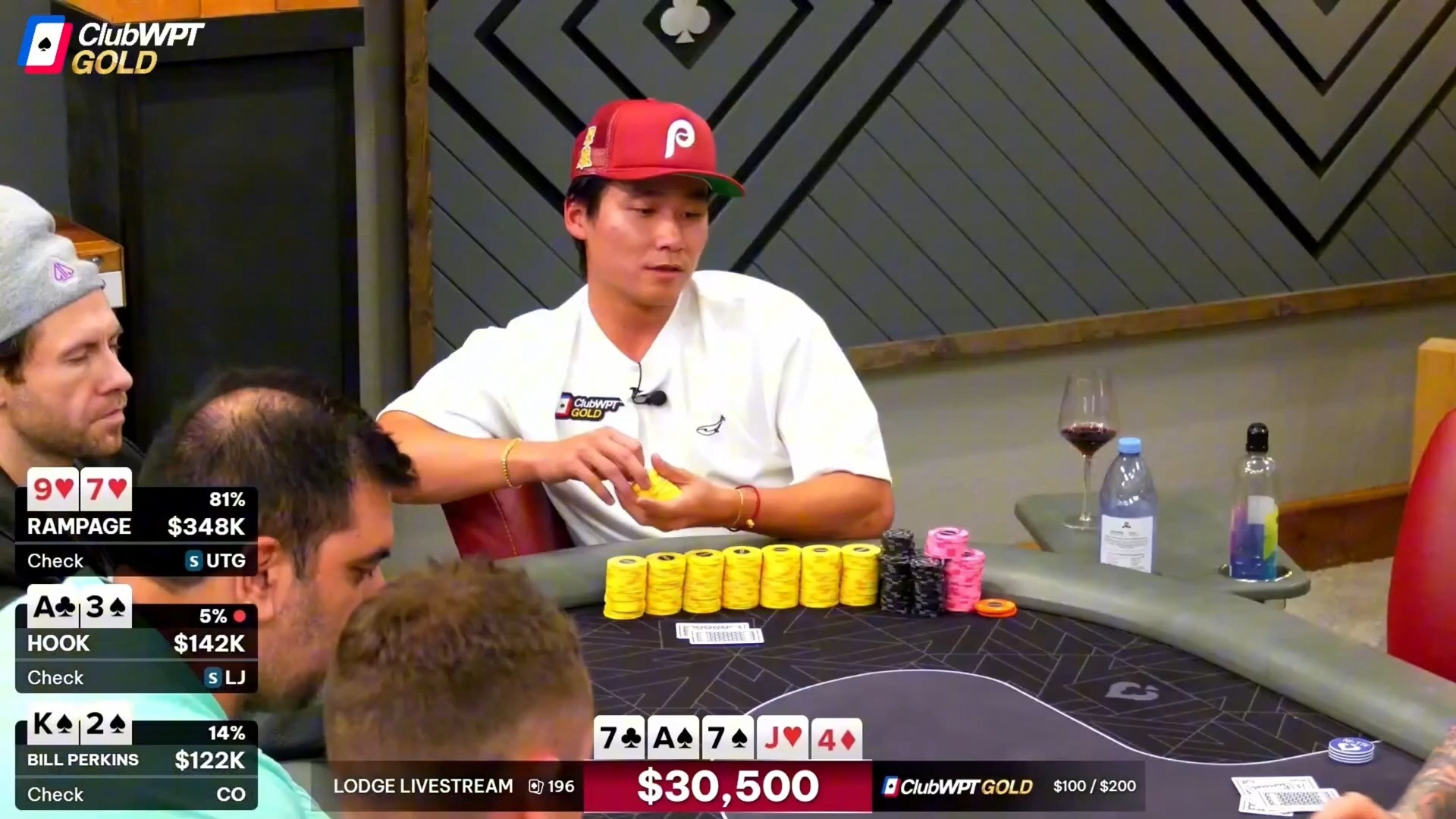 Doug Polk一手三条埋掉AA极限回水 Lodge Live 第1季第6集（完） 德州扑克