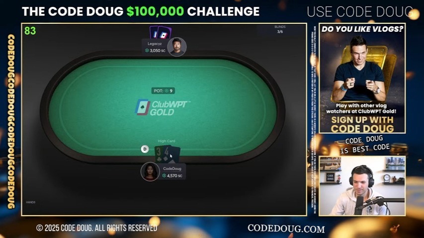 doug polk线上单挑直播记录 day2 下