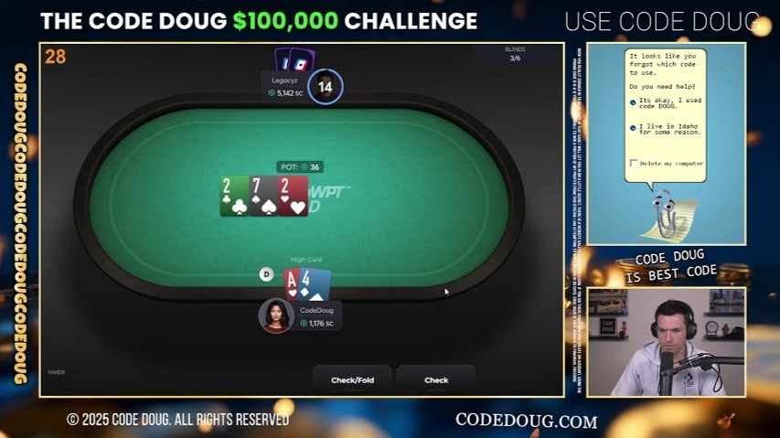 doug polk线上单挑直播记录 day2 上