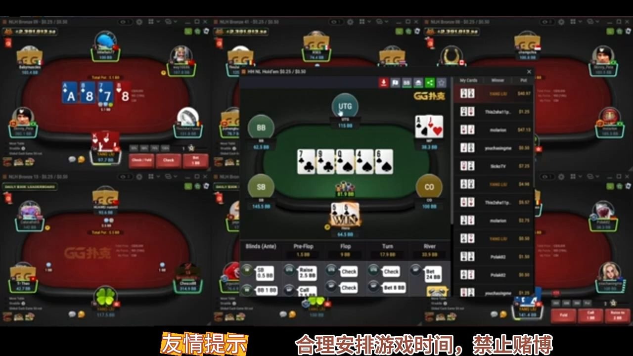 有玩过GG德州扑克六开的朋友么？这需要什么样的反应速度？妥妥的行走计算机啊！！！