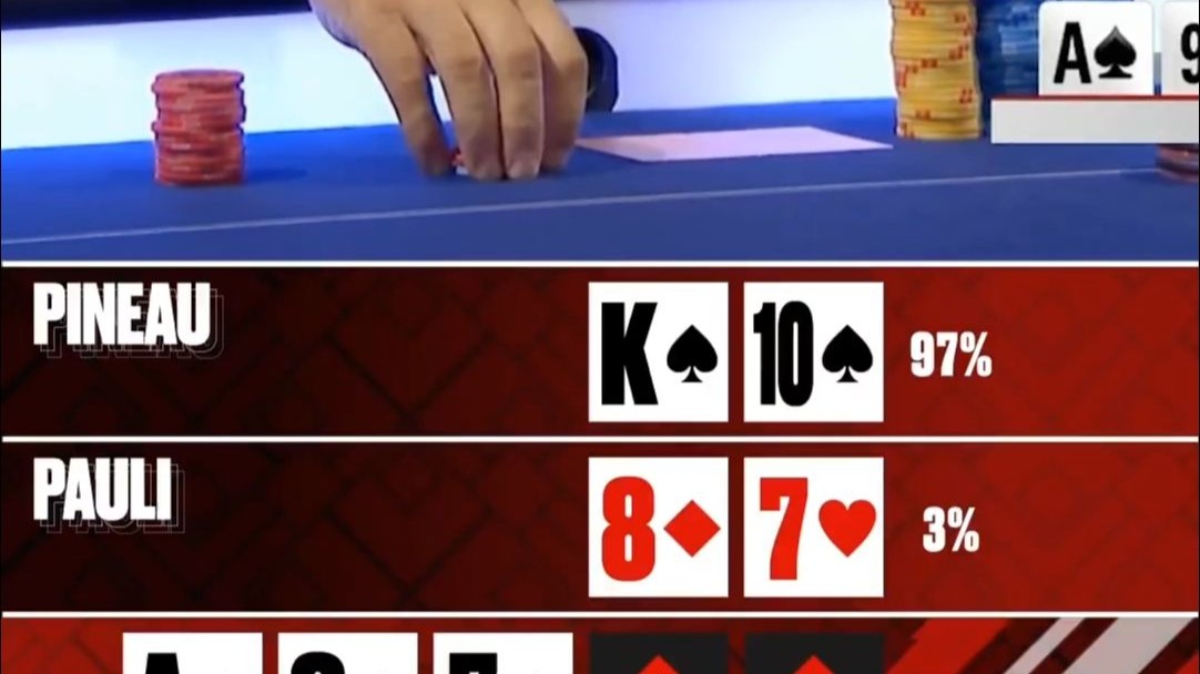 EPT｜最能体现德州扑克魅力的一手牌！“3%➡️100%”