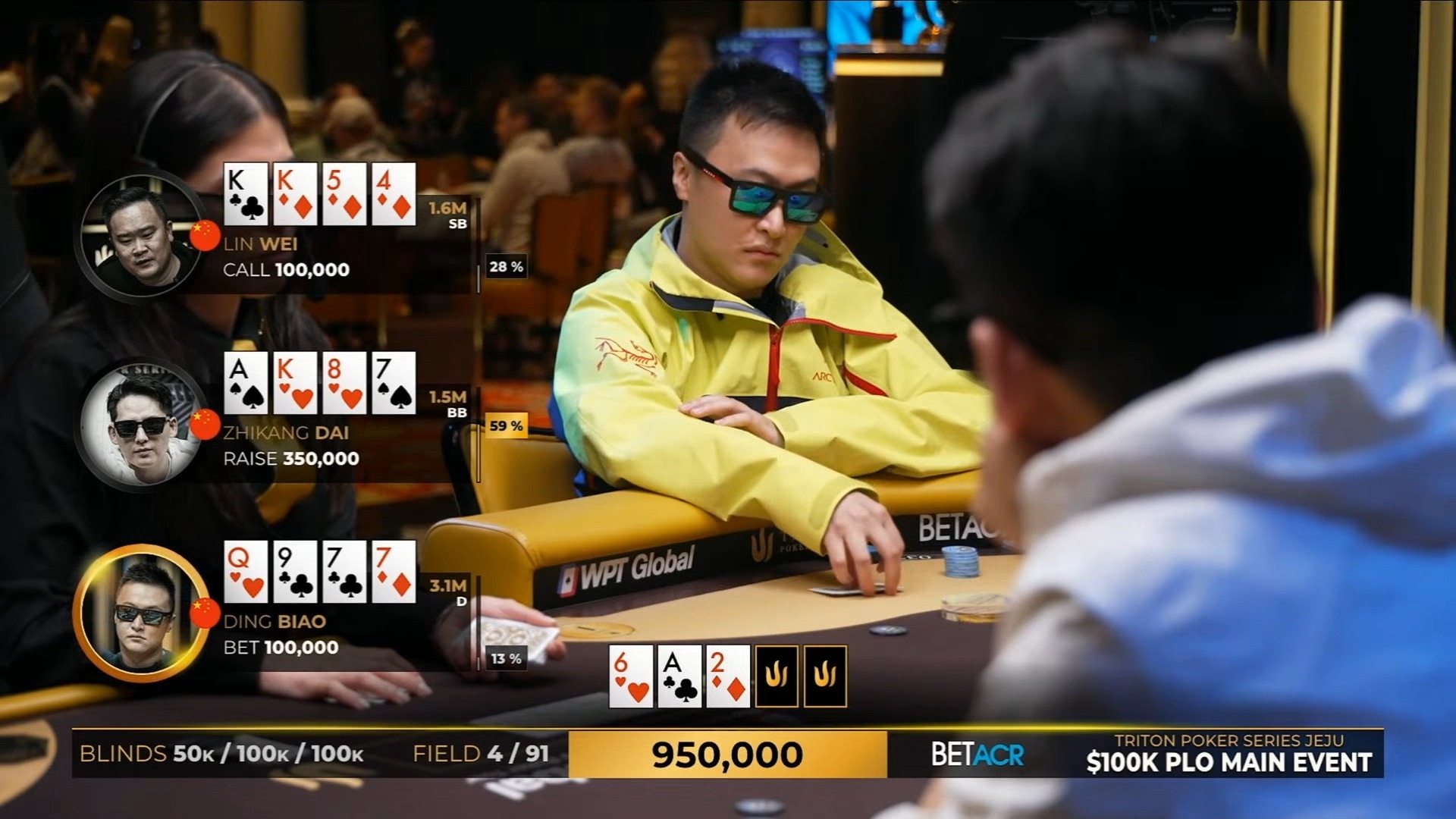2025.3.12 直播 传奇扑克济州岛站 $100k买入奥马哈主赛 第9集