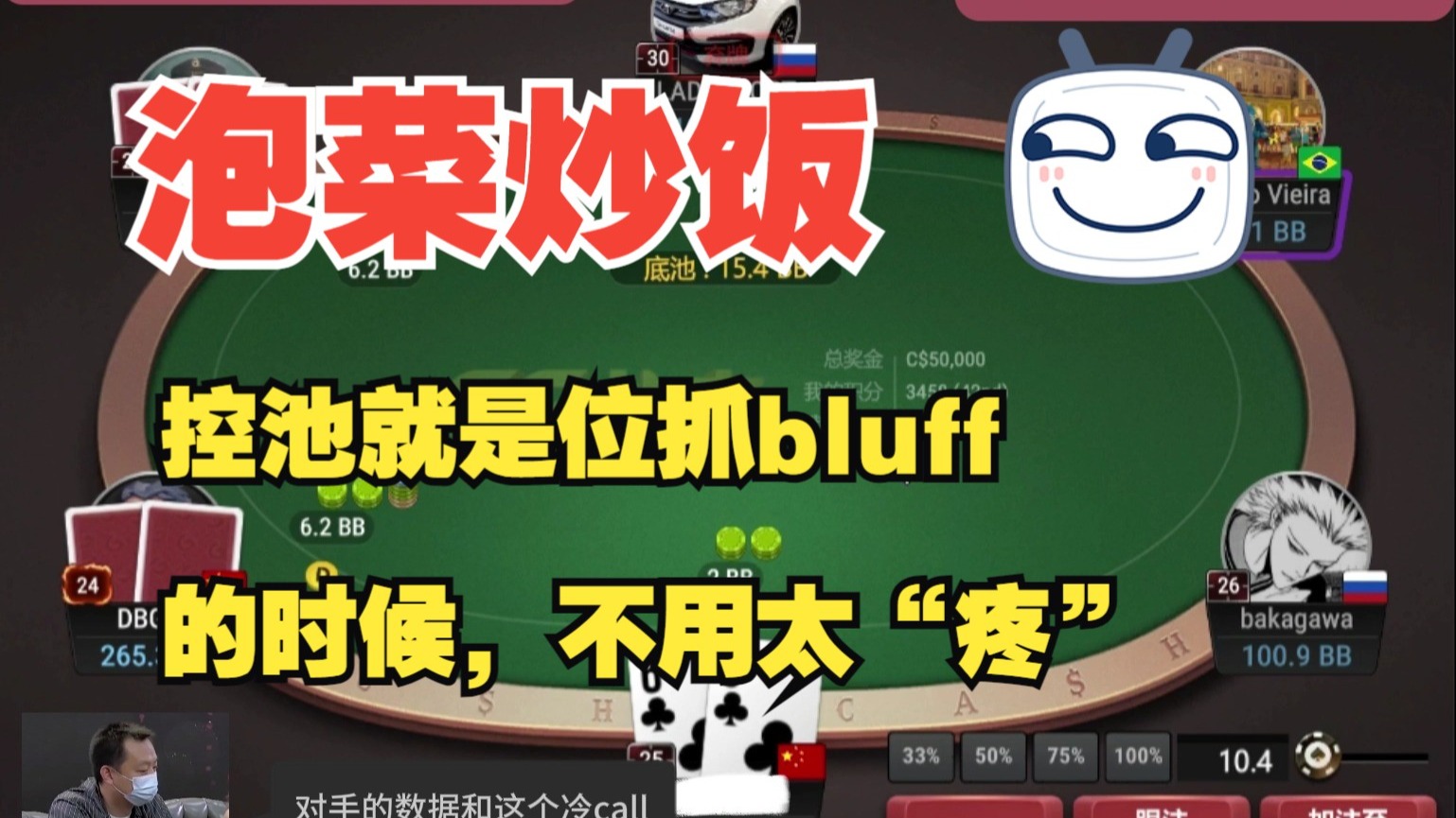 控池就是为了抓bluff不那么疼