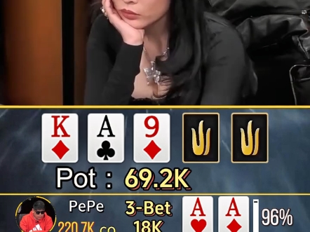 翻牌天三条对天三条，all in姐秒推太精彩！