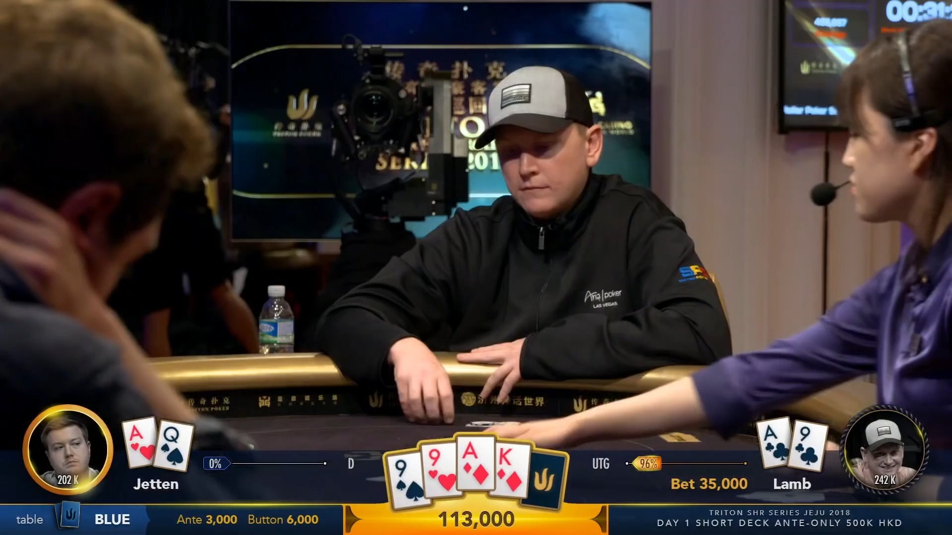 Triton Poker Series JEJU 2018 - Short Deck Ante-only $65K Buy-In 1-2