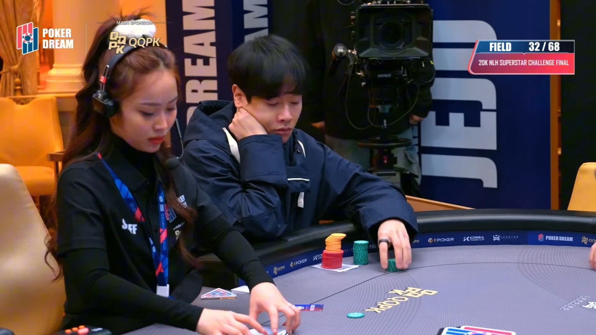 2025.2.24直播 pokerdream济州岛20k超级明星挑战赛 第1集 （中文解说）