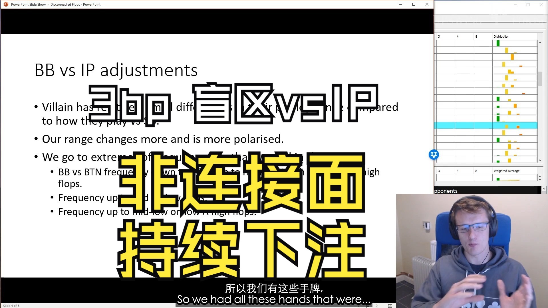 3.3.3.2【kanu7】【3B pot】[非链接面持续下注-基于位置的调整][C-Betting Disconnected Flops]