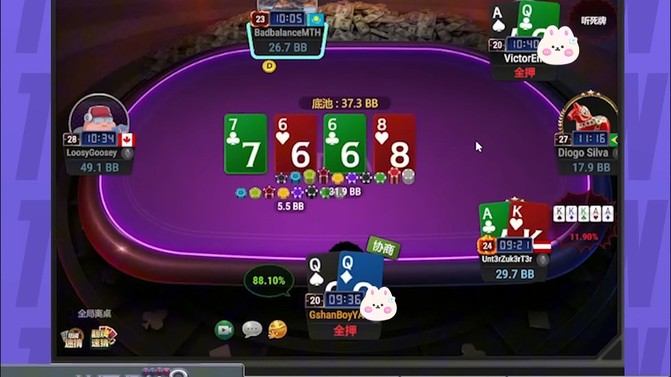吉祥Gshan的锦标水上之舞