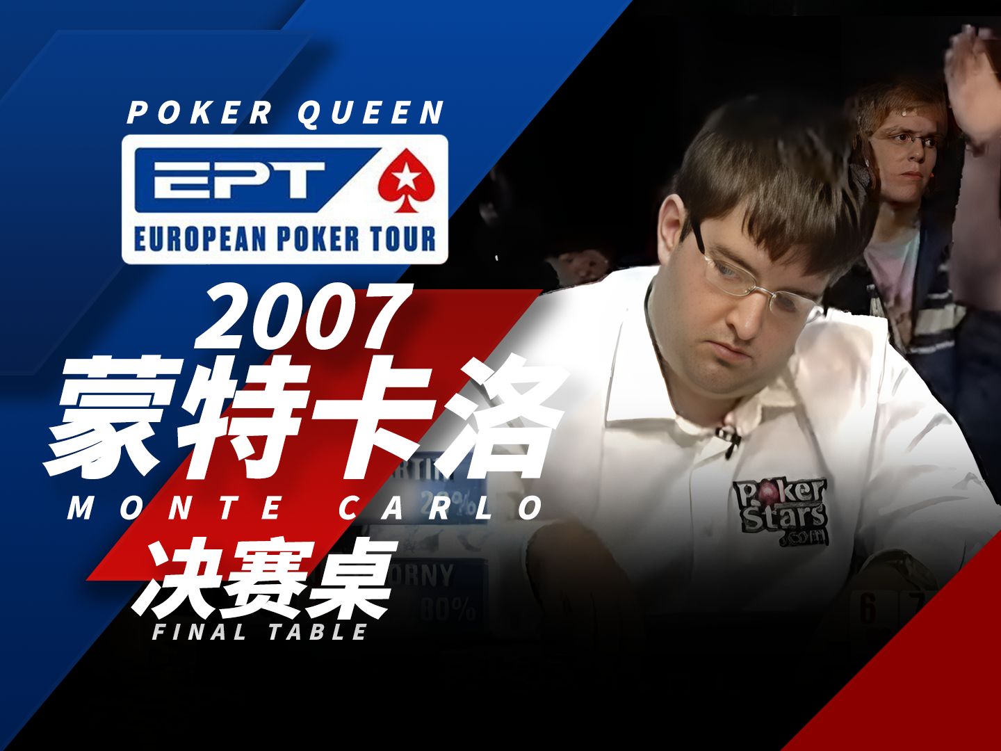 【时光机】 EPT2007蒙特卡洛站决赛桌，单挑底池，顶对是什么级别的牌力？Chorny顶着天花面给你答案。