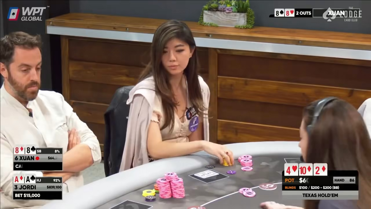 【泰然GTO】中国美女牌手刘璇vs美国富商，这头是不是有点儿铁？