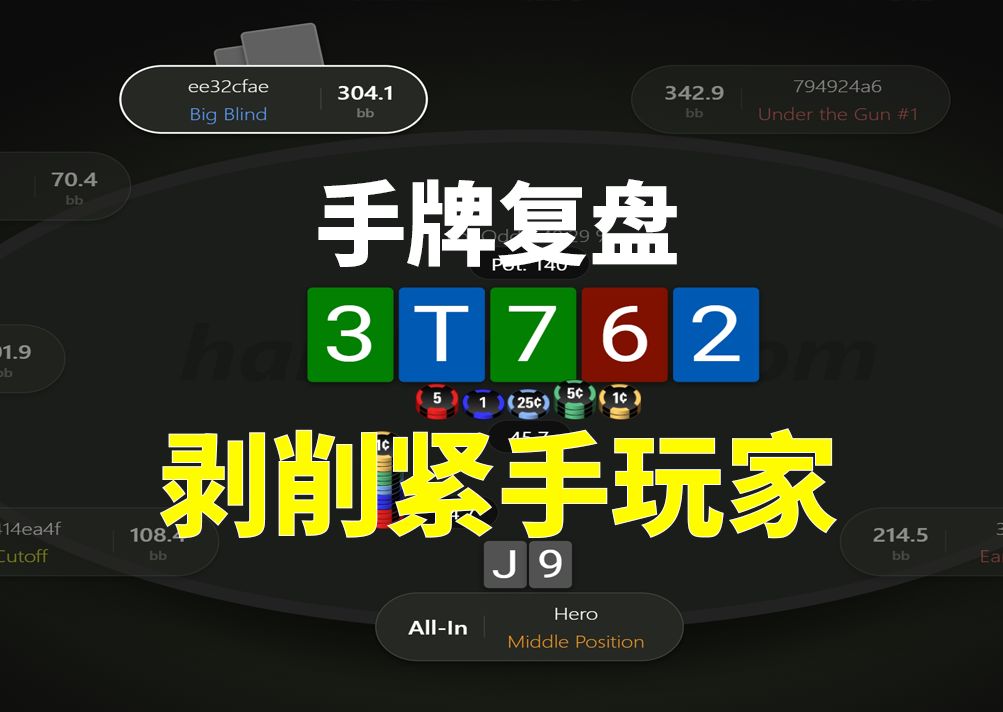 【剥削紧手玩家的案例和风险】剥削复盘，安生学习日记，德州扑克