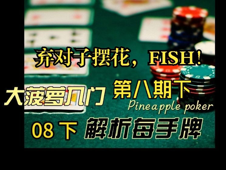大菠萝入门-解析每一手牌 08 下