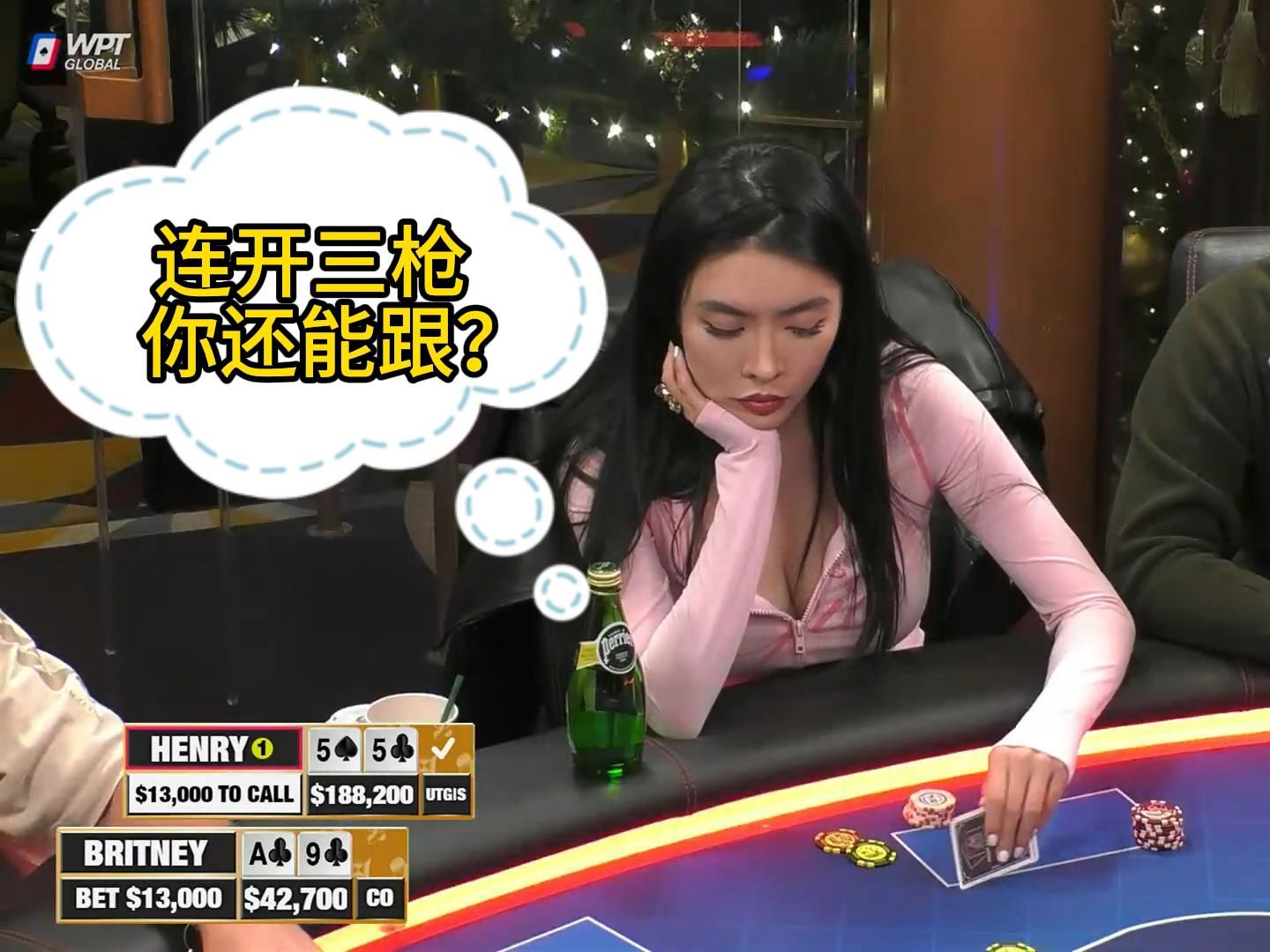 Britney极限操作对手，David再次不讲理Allin！2025 Hustler Casino Live 第二期第五集（完） 德州扑克