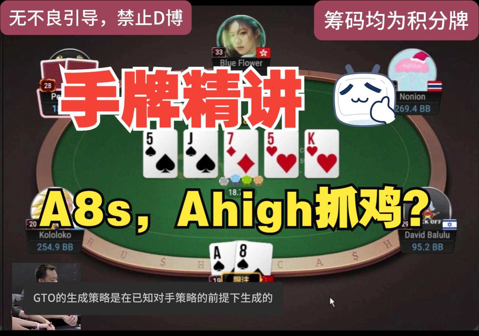 手牌精讲A8s，Ahigh抓鸡？