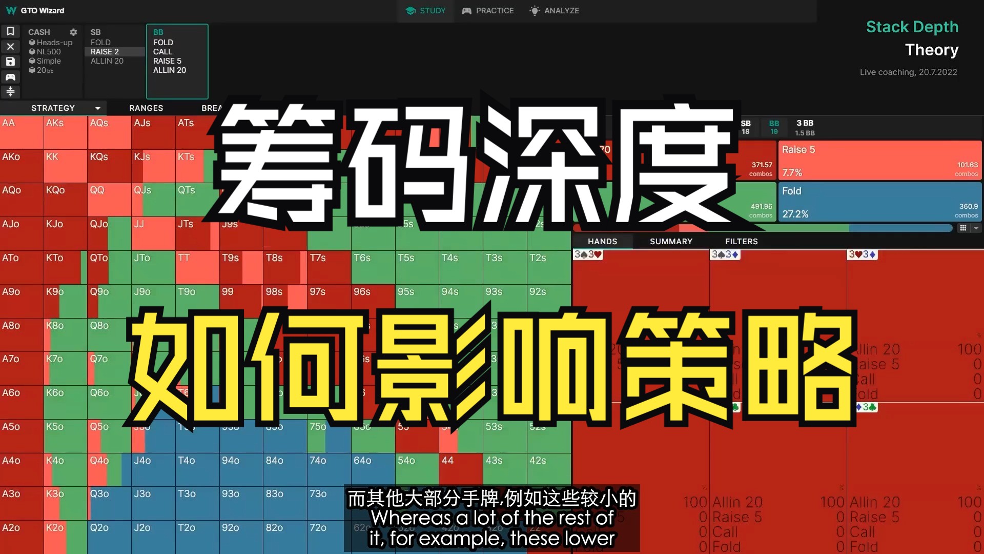 筹码深度如何影响你的策略？