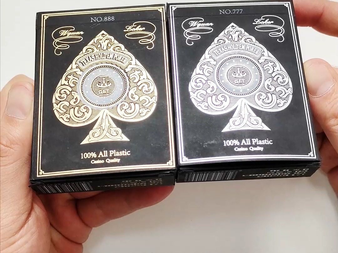烫金烫银高端工艺，金边银边大字扑克，斗地主收藏有档次