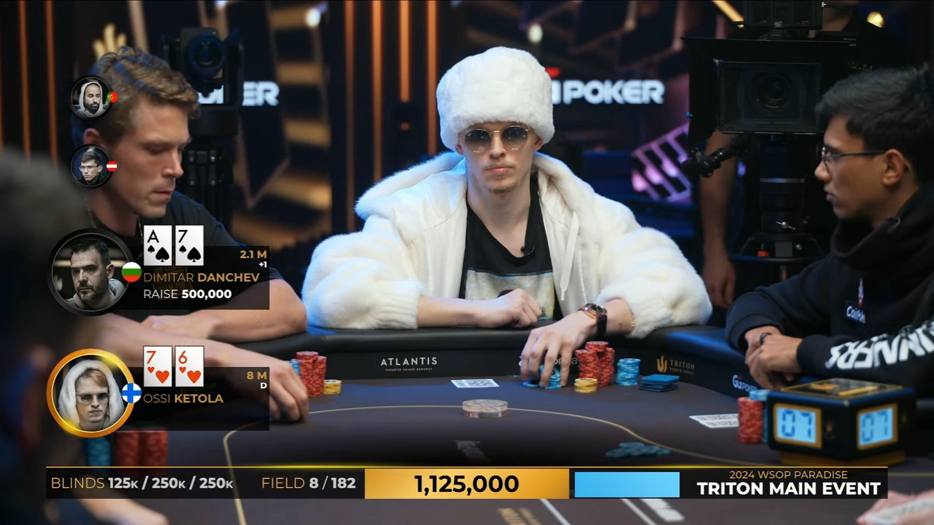 2024.12.13 直播 传奇扑克WSOP天堂岛 $100k买入 第5集
