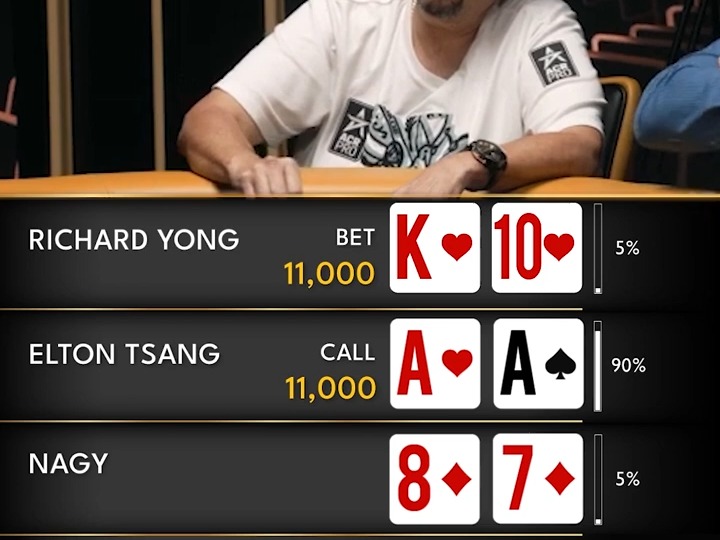 【大鹏竞技解说】AA vs 78 #德州扑克 #poker #扑克 #pokerist (1)