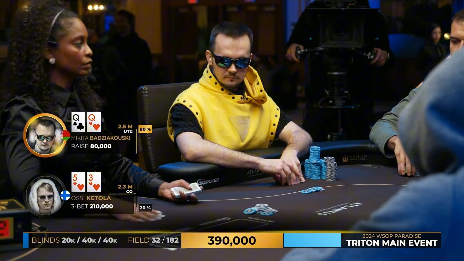 2024.12.12 直播 传奇扑克WSOP天堂岛 $100k买入 第7集