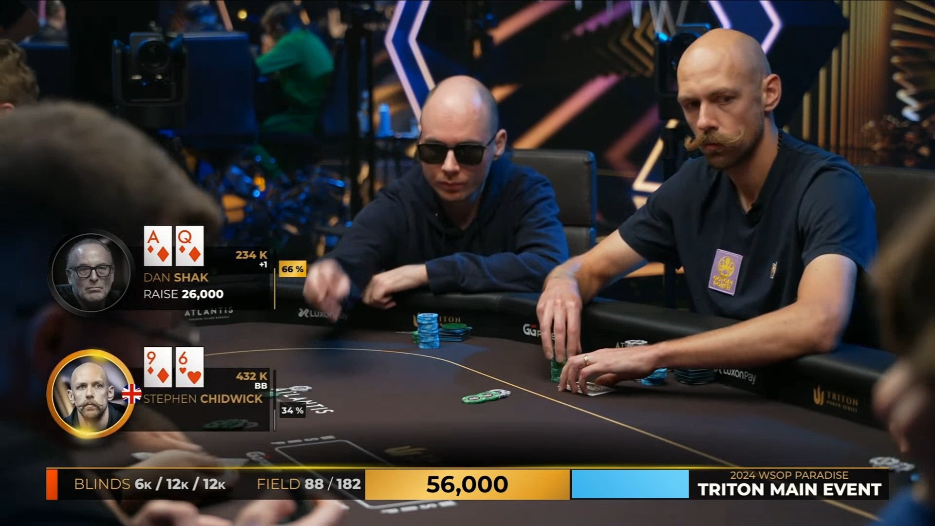 2024.12.12 直播 传奇扑克WSOP天堂岛 $100k买入 第2集