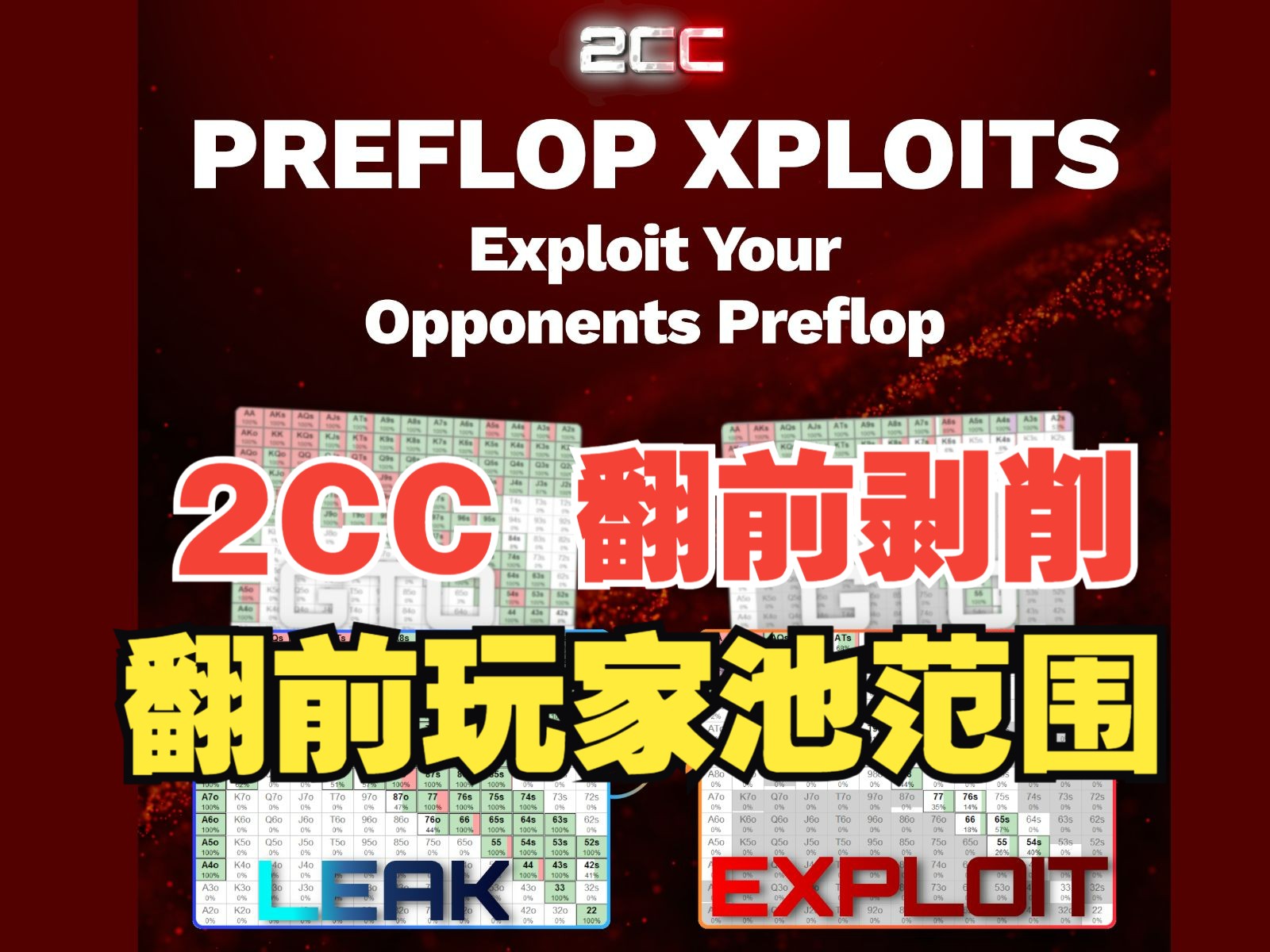 2cardconfidence德州扑克课程《翻前剥削：剥削玩家池范围》 2cc中文翻译教程