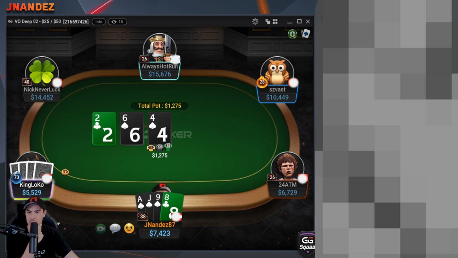 GGPoker上的 $5000 PLO 奥马哈