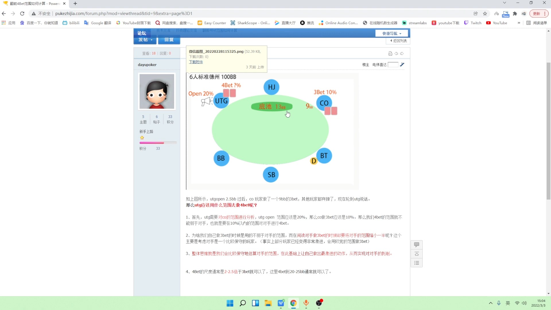 翻前4Bet范围如何推算