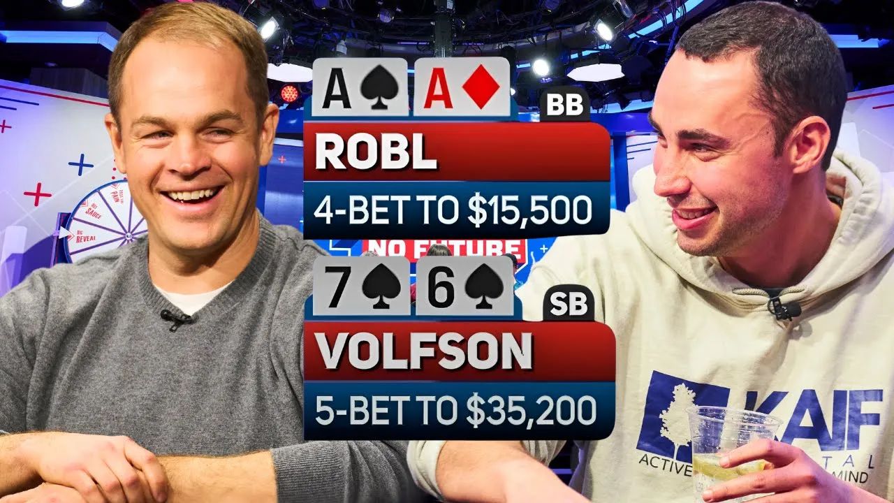 扑克经典综艺《爱拼才会赢》精彩集锦：5-bet 偷鸡撞AA！造出$143,100巨额底池！