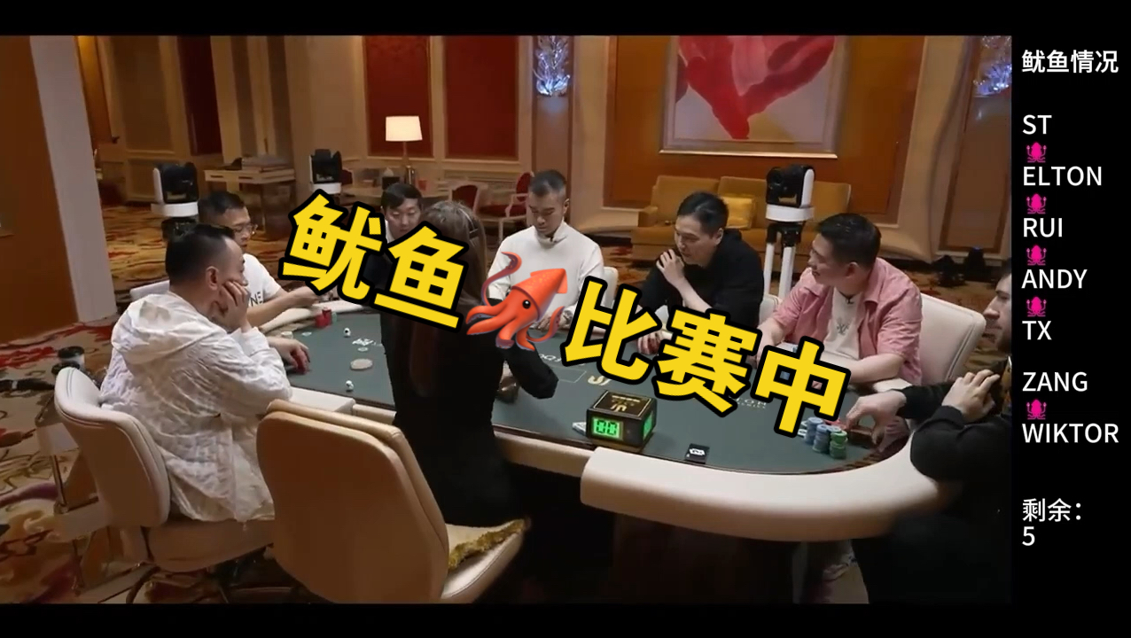 谭老板参加的鱿鱼分比赛