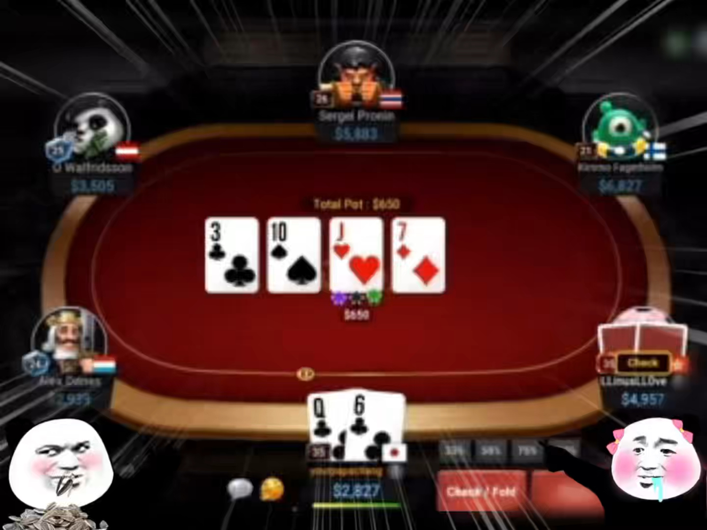 GG Poker|气质玩家瞎打实录锦集