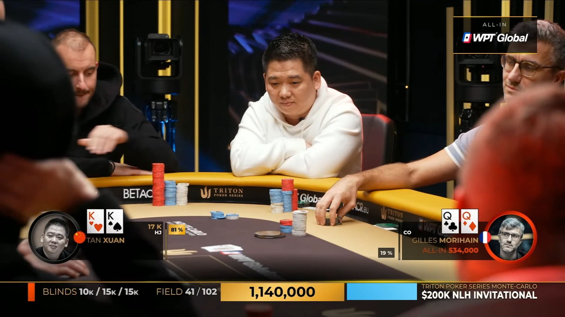 2024.11.8 直播 传奇扑克蒙特卡洛站邀请赛 $200k买入 DAY2 第3集