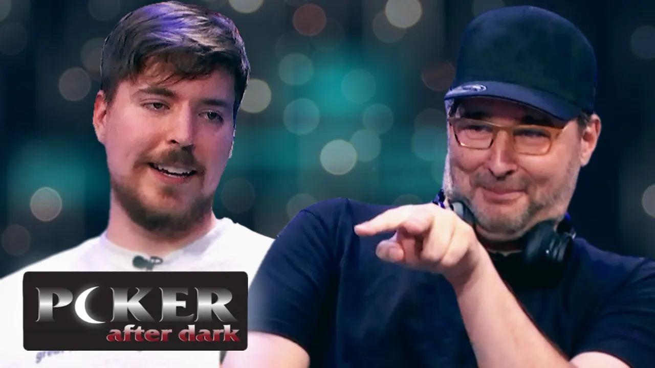 扑克经典综艺《Poker After Dark》S13E14：MrBeast 和 Phil Hellmuth联手！