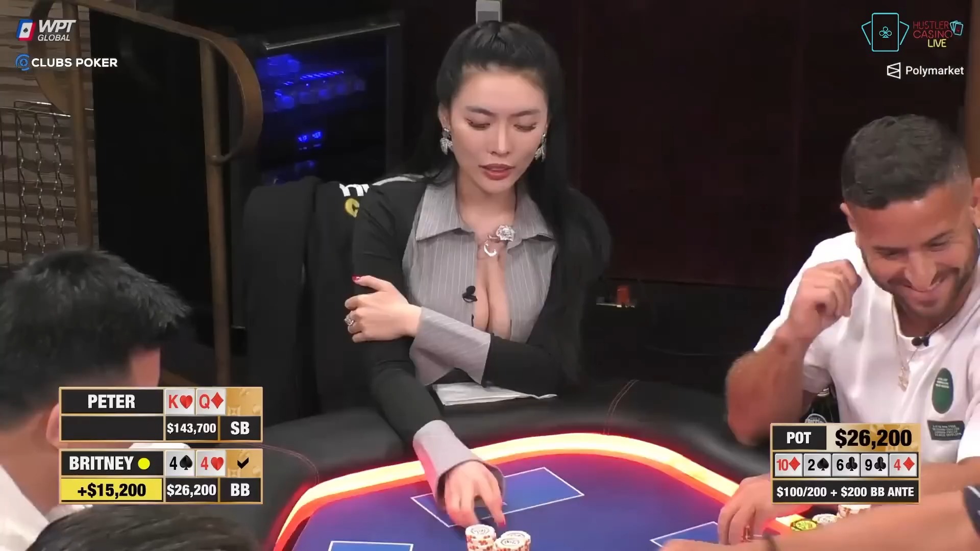 “姐打的就是精锐！”ALL IN干AA，美女只玩运气！【德州扑克】