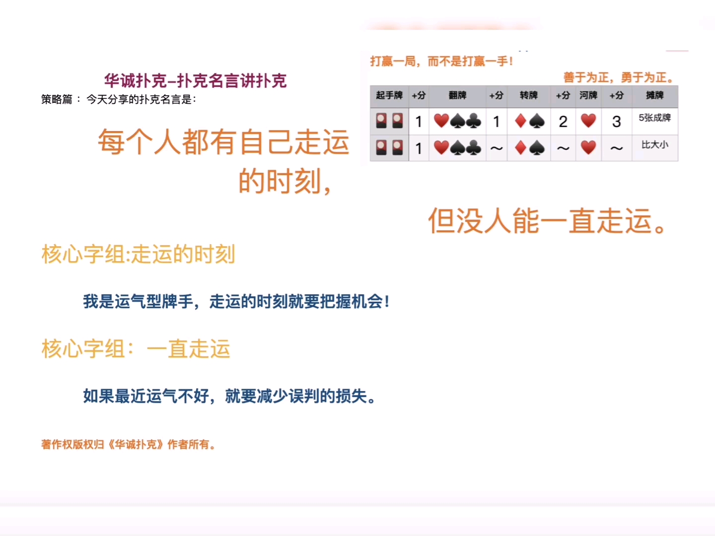 走运扑克