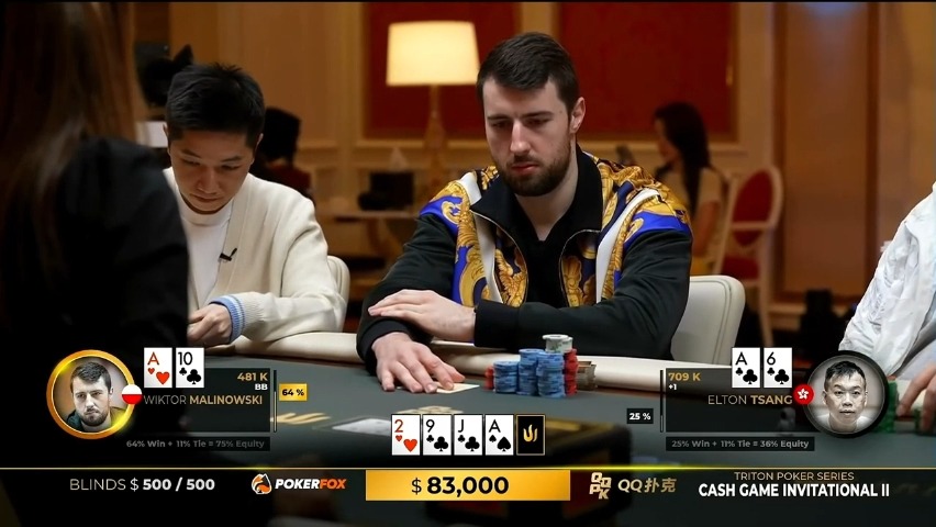 大胆！真假枪王-谈轩KK被3bet--Wang桑终于出手，精彩操作