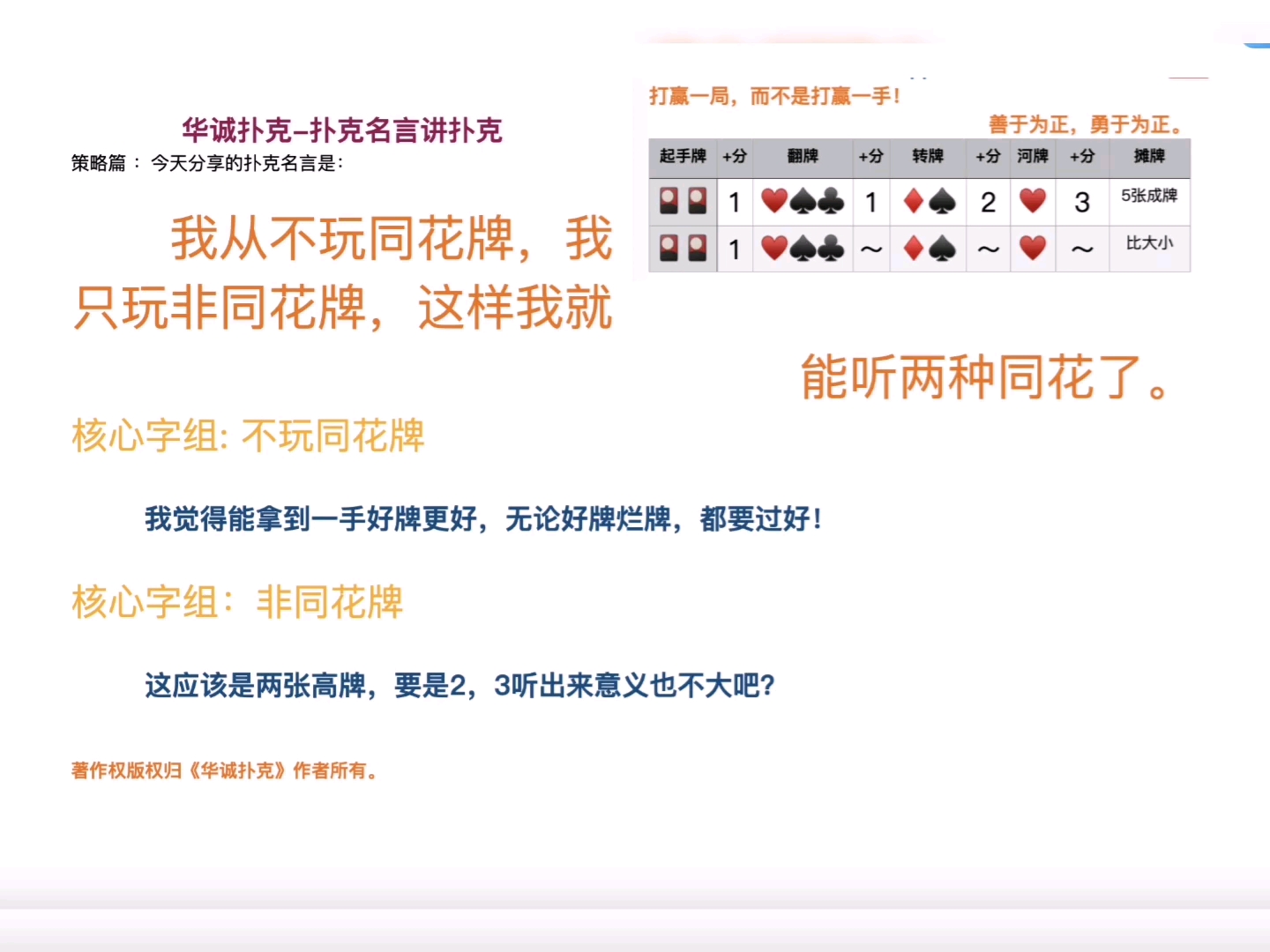 同花牌扑克