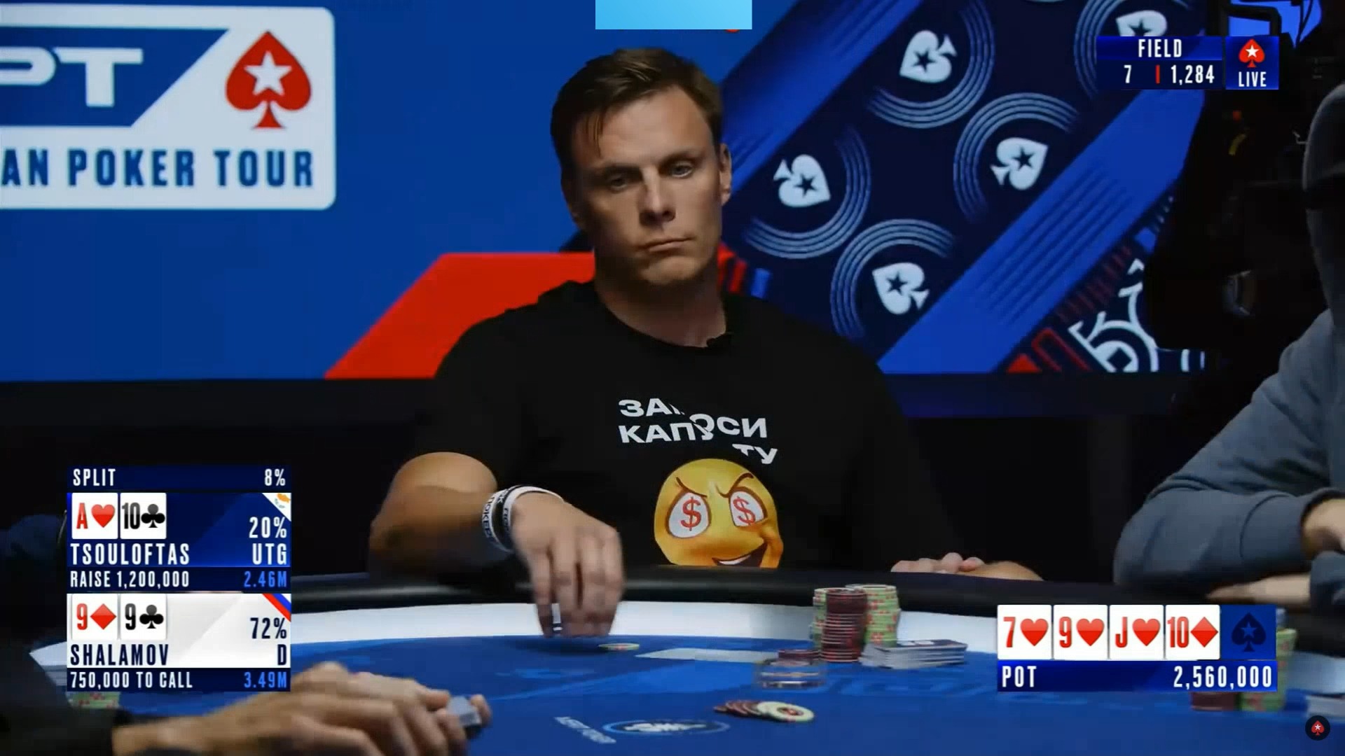 2024.10.19 EPT塞浦路斯 $5k买入主赛 DAY5直播 第4集