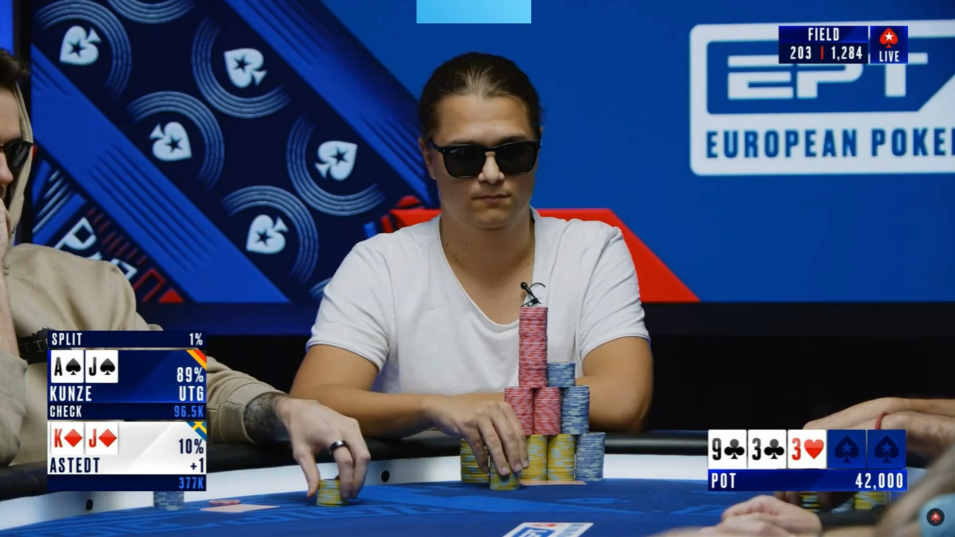 2024.10.17 EPT塞浦路斯 $5k买入主赛 DAY2直播 第3集