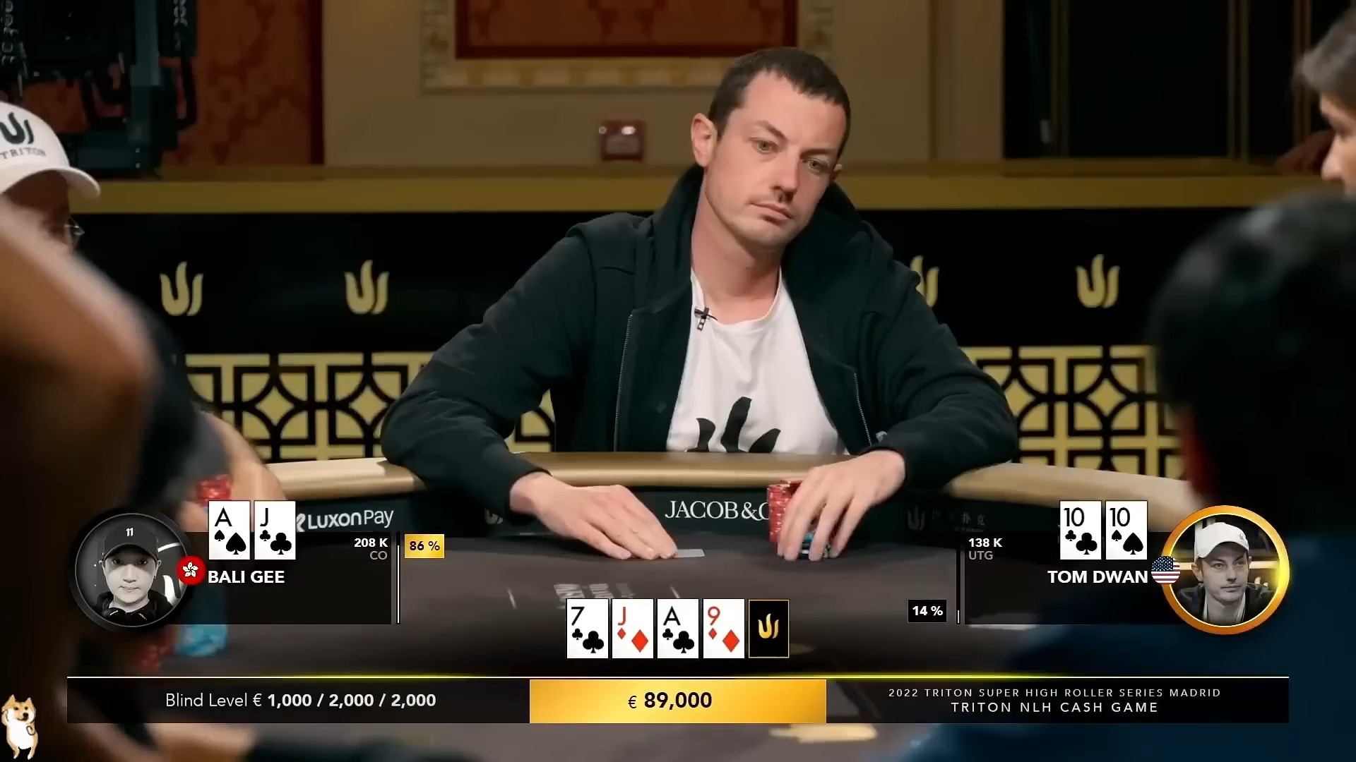 你可以不相信Tom Dwan 但是毒王也可能拿大牌