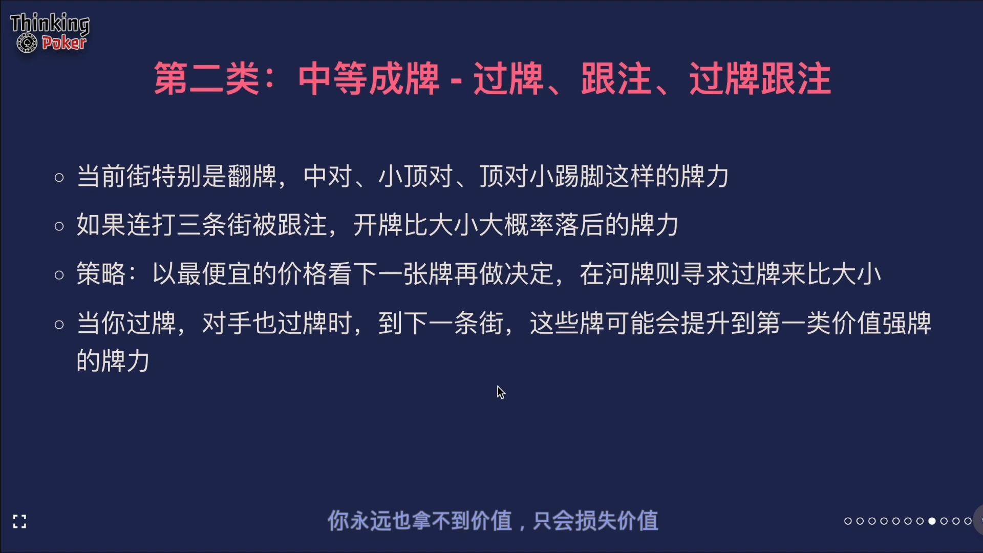 10分钟学会翻牌后策略：四类牌力分类系统