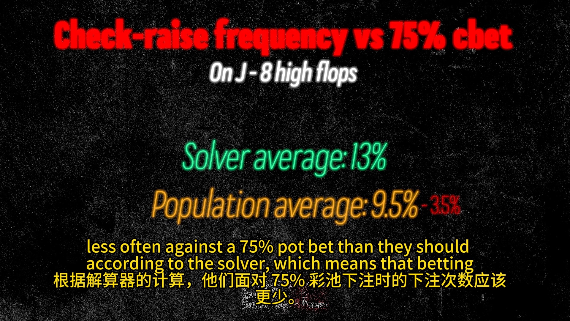 扑克-高手对决中的价值