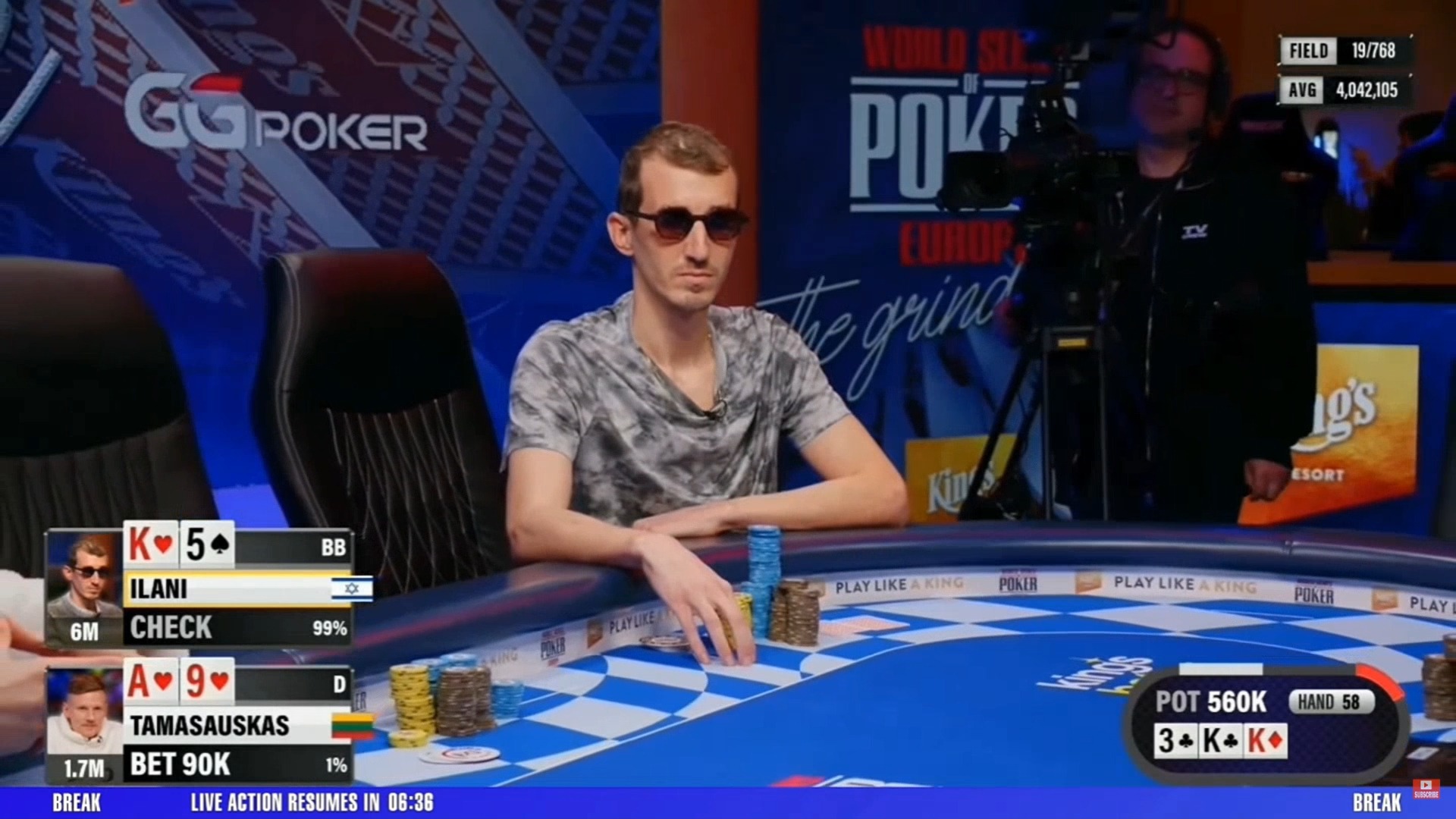 2024.10.10 WSOPE 主赛 决赛桌 第3集