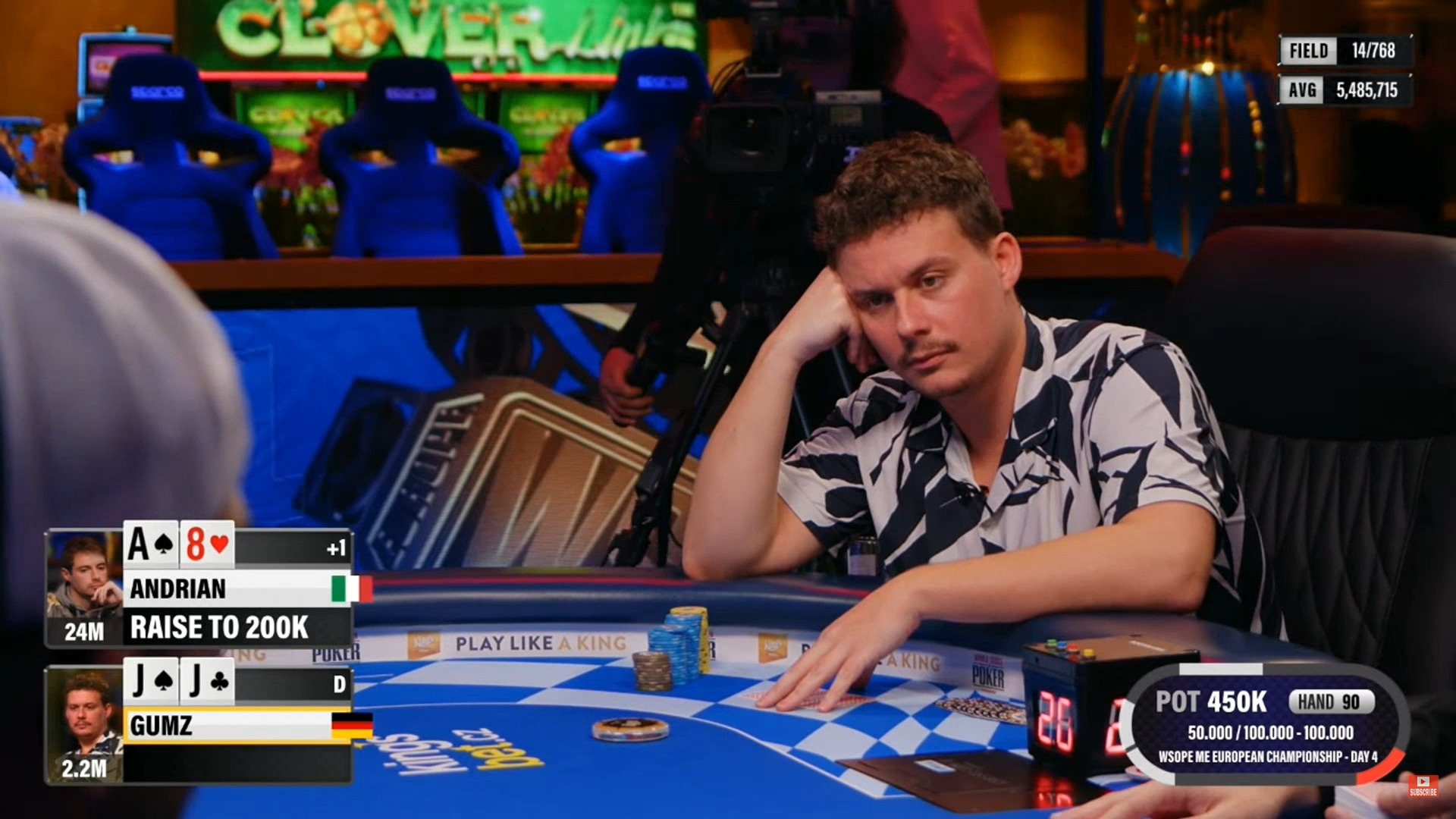 2024.10.9 WSOPE 主赛 DAY4 第3集