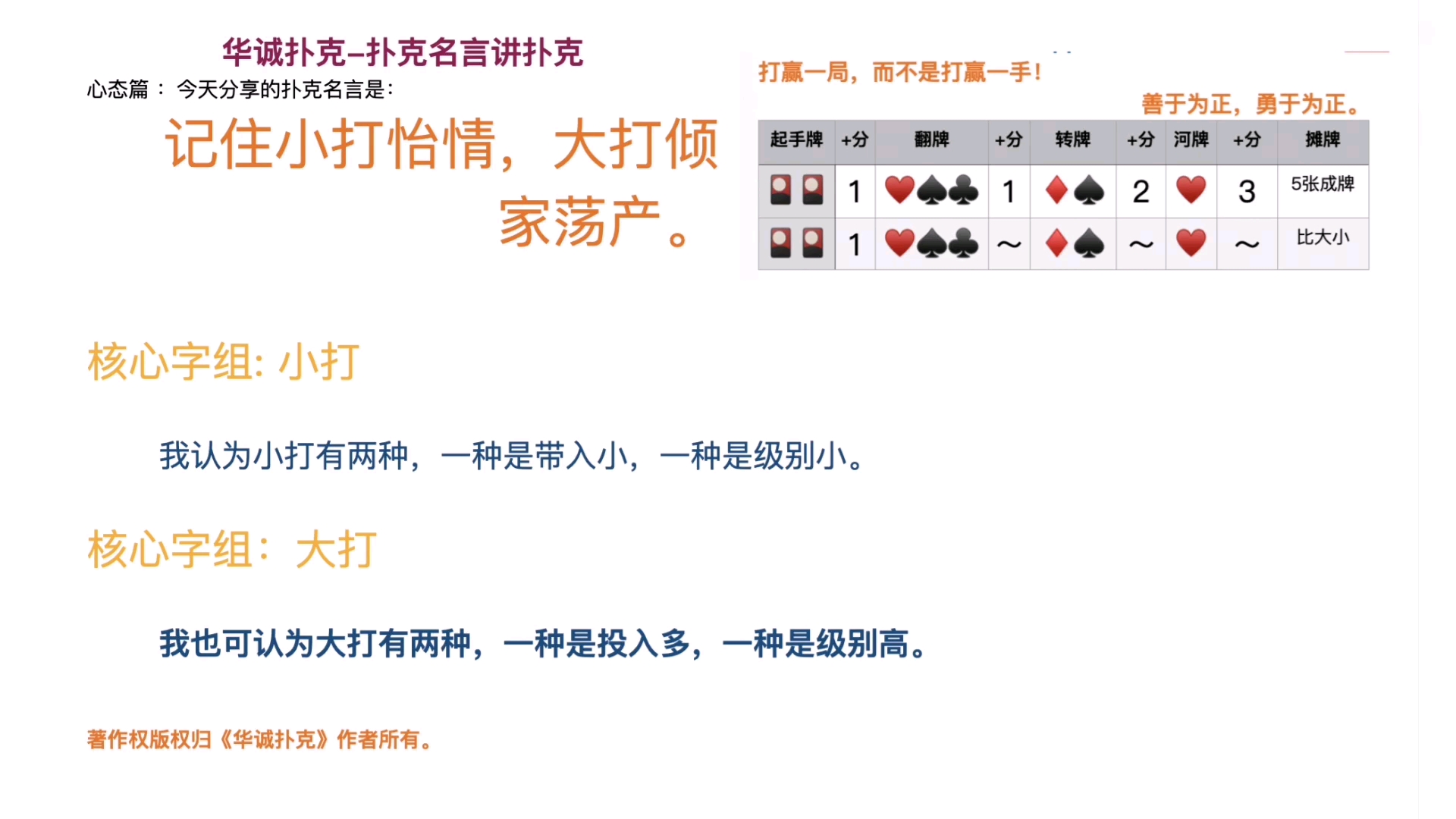 扑克大小