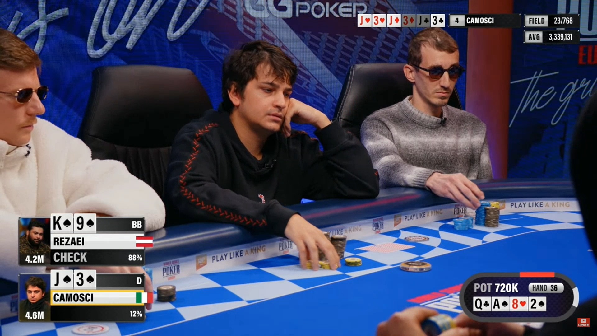 2024.10.9 WSOPE 主赛 DAY4 第2集