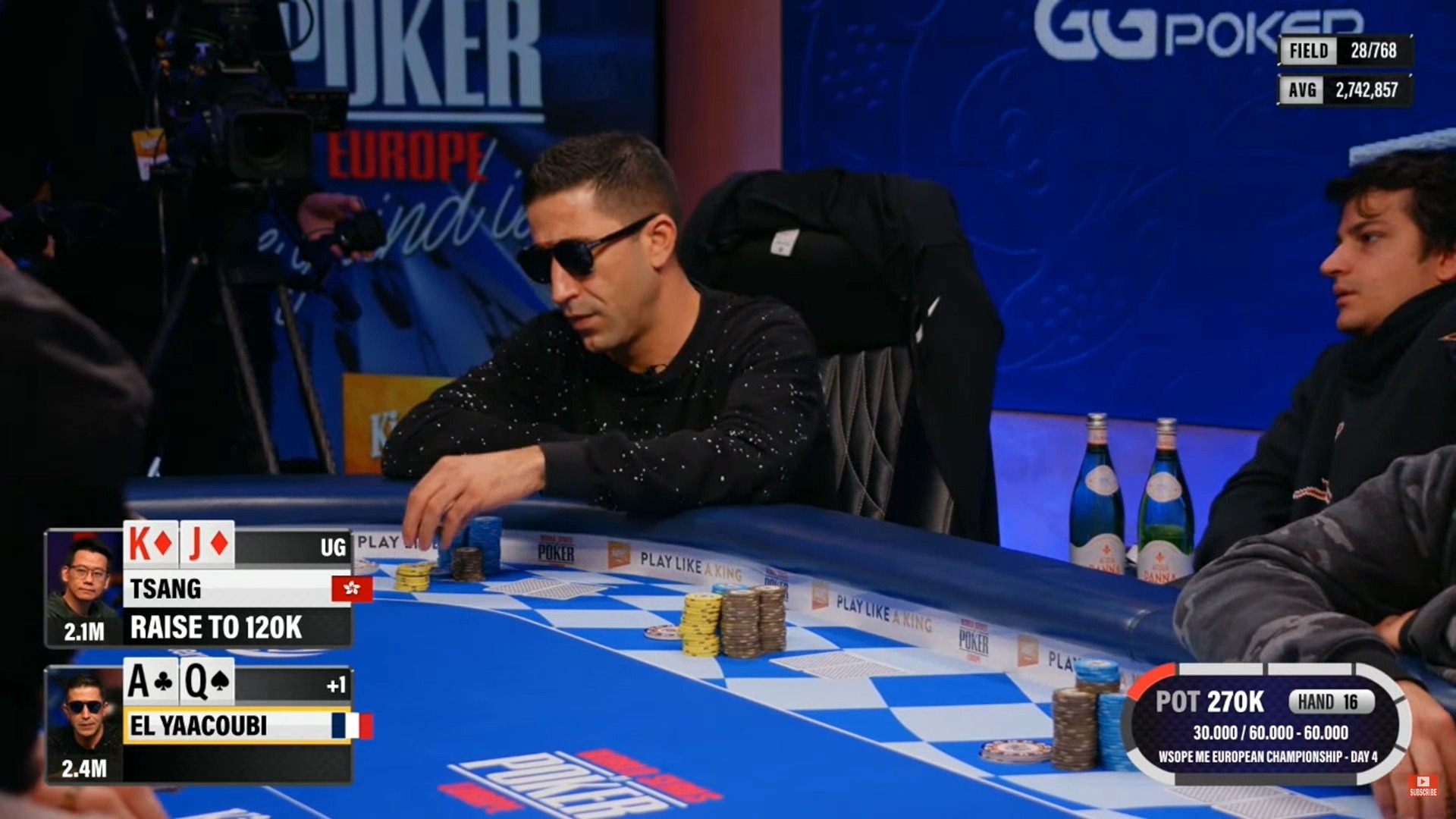 2024.10.9 WSOPE 主赛 DAY4 第1集