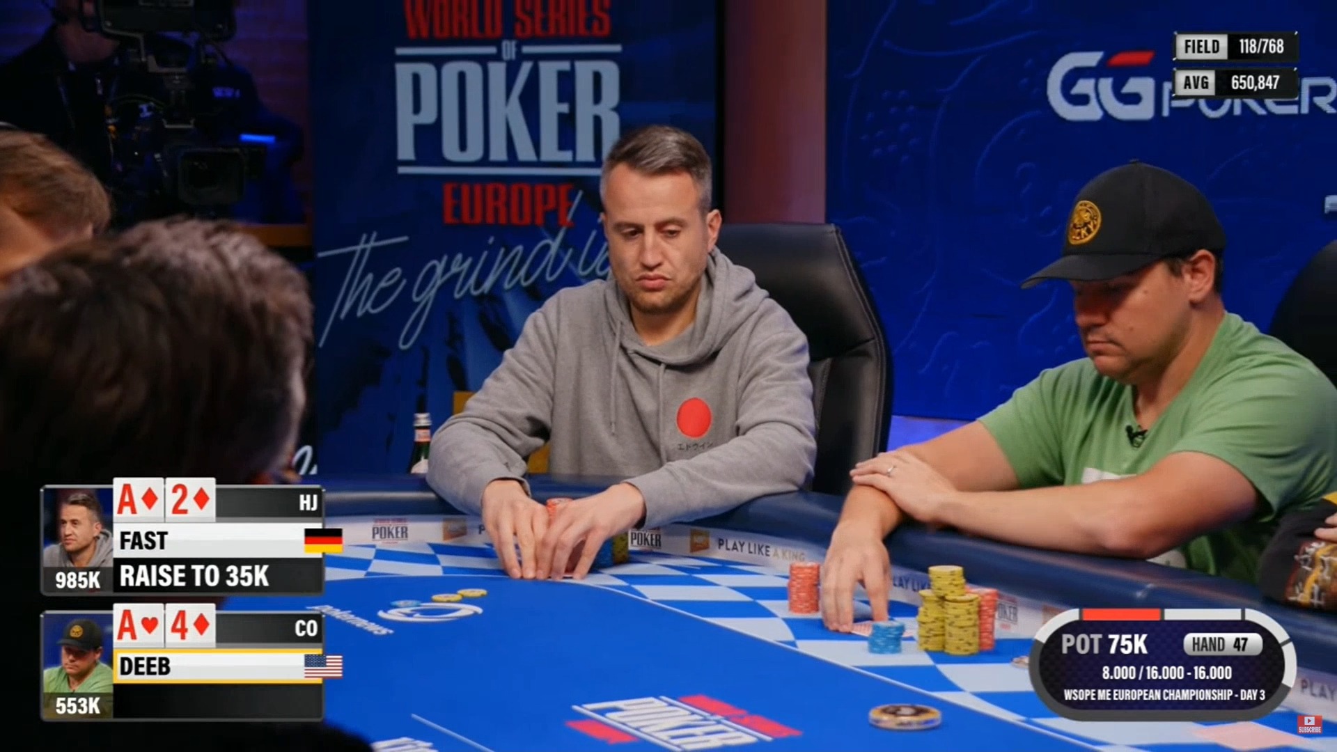 2024.10.8 WSOPE 主赛 DAY3 第2集