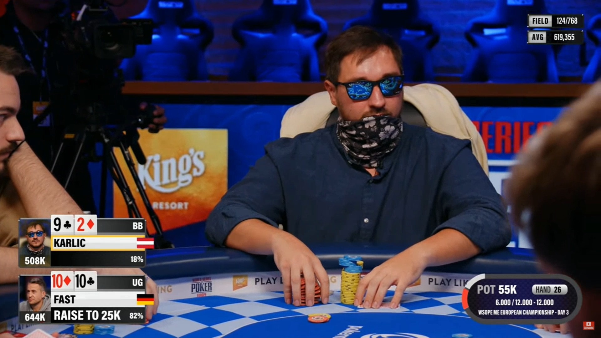 2024.10.8 WSOPE 主赛 DAY3 第1集